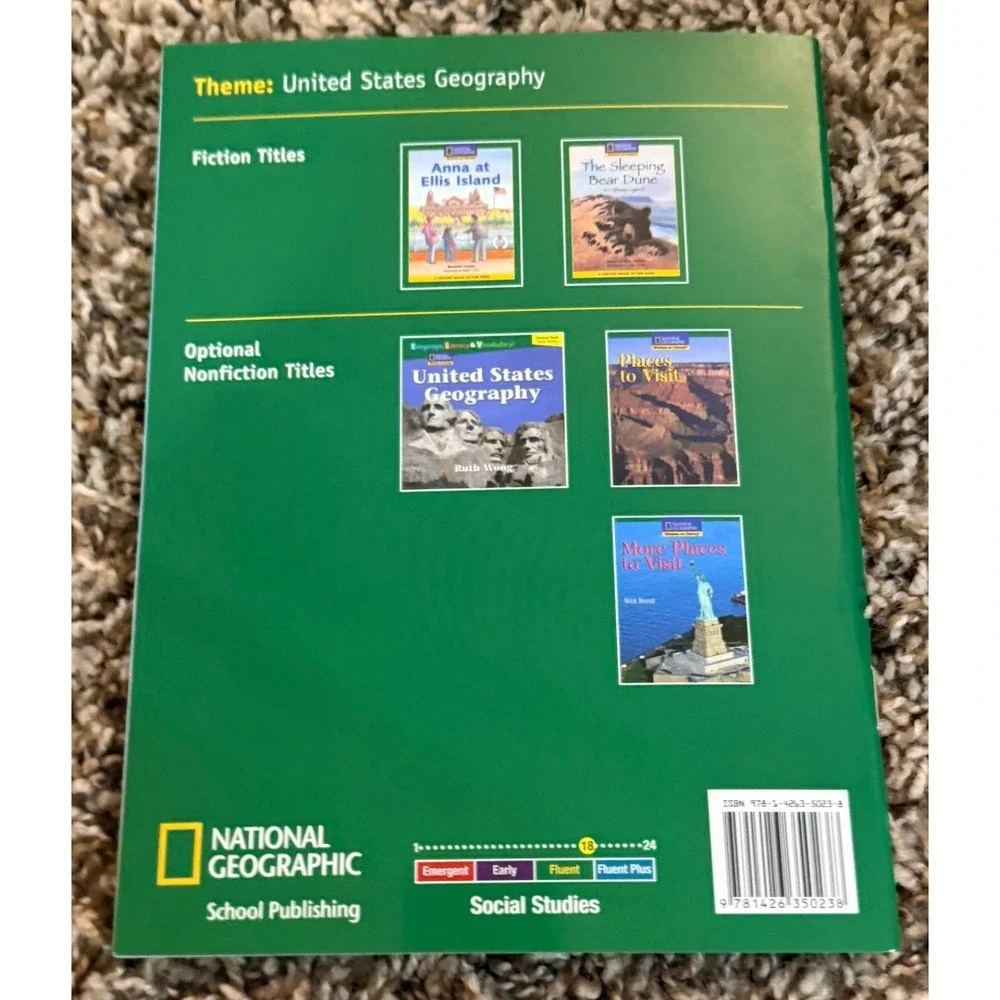 National Geographic-Ellis Island-Immigration-Statue of Liberty-Government  Books